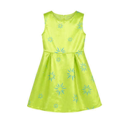 Disfraz de Emoción Alegría con Peluca para Niña - Vestido de Emoción Infantil