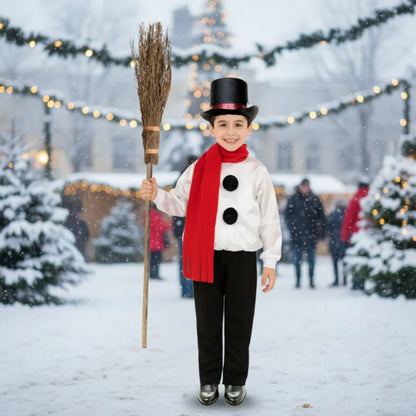 Disfraz de Muñeco de Nieve Navideño para Niños con Sombrero