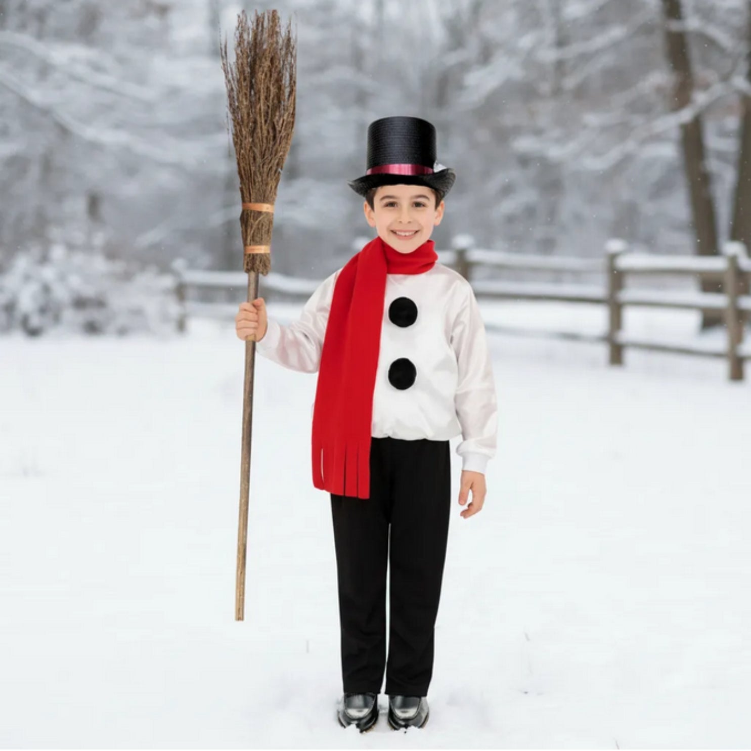 Disfraz de Muñeco de Nieve Navideño para Niños con Sombrero