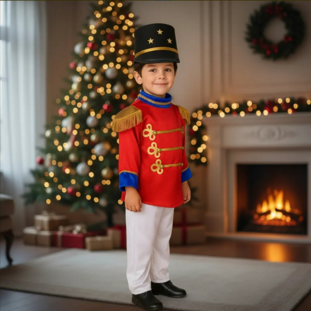 Disfraz de Cascanueces para Niño y Niña - Traje de Soldadito Navideño