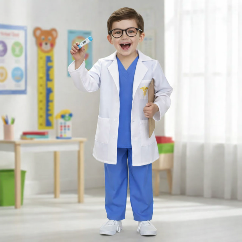 Disfraz de Doctor y Científica con Accesorios para Niño y Niña