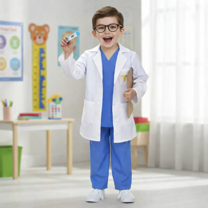 Disfraz de Doctor y Científica con Accesorios para Niño y Niña