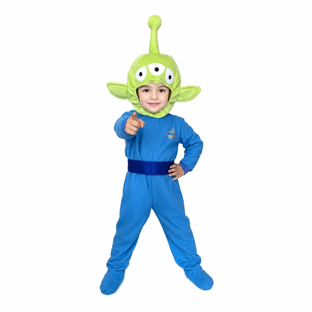 Disfraz de Marcianito Verde para Niño - Traje de Alien Espacial Infantil