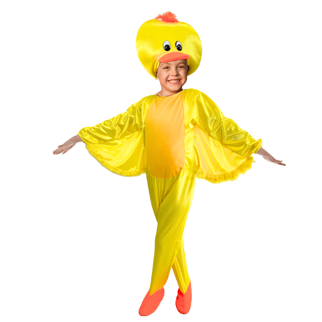 Disfraz de Pato - Mameluco de Animales - Traje con Gorro de Patito - Disfraces de Primavera - Vestuario de Patos - Trajes Halloween para Niñas y Niños