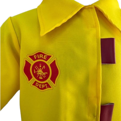 Disfraz de Bombero para Niño y Niña con Casco