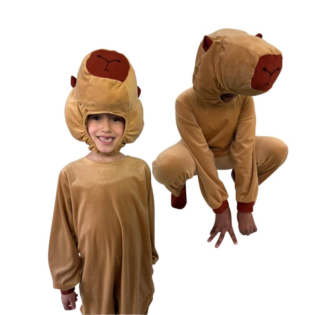 Disfraz de Capibara Kawaii - Traje de la Primavera - Vestuario de Capibaras - Disfraces para Niñas y Niños