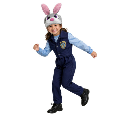Disfraz de Coneja Policía - Uniforme con Gorro para Niñas - Cosplay para Fiestas y Halloween