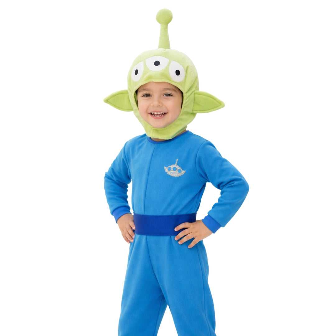 Disfraz de Marcianito Verde para Niño - Traje de Alien Espacial Infantil