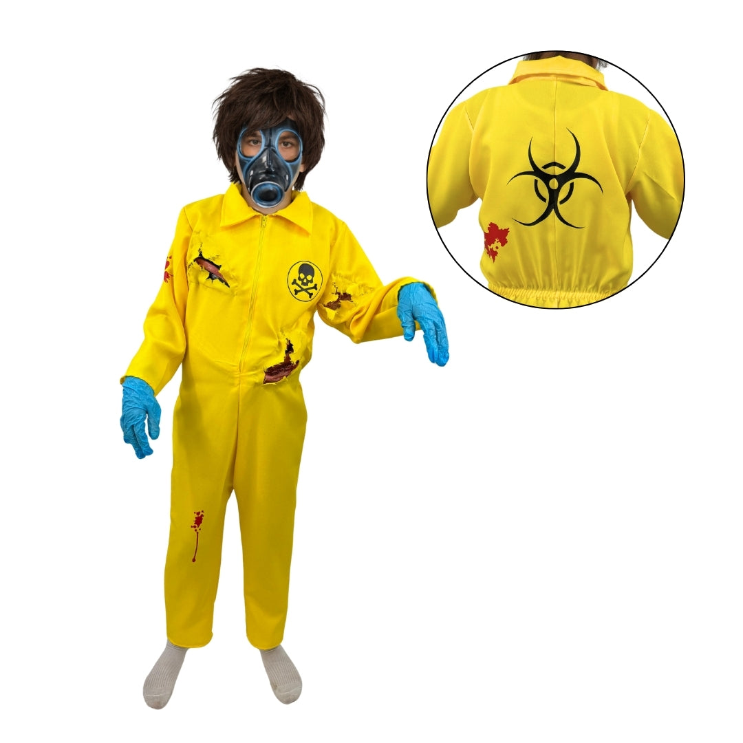 Disfraz de Zombie Radioactivo para Niños - Halloween y Día de Muertos