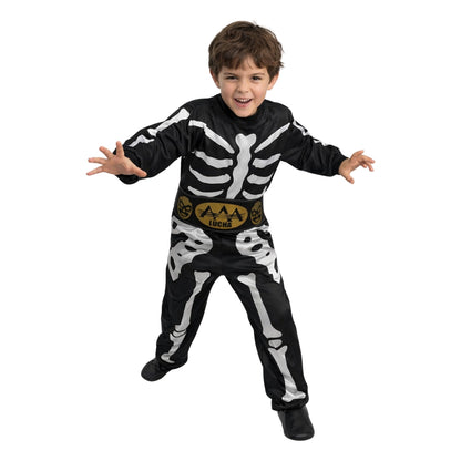 Disfraz de Luchador Infantil con Máscara - Traje de Lucha Libre para Niño