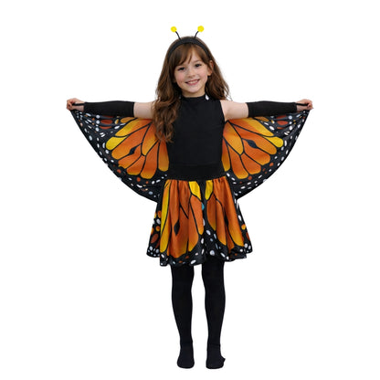 Disfraz de Mariposa Monarca para Niña - Traje con Alas para Primavera