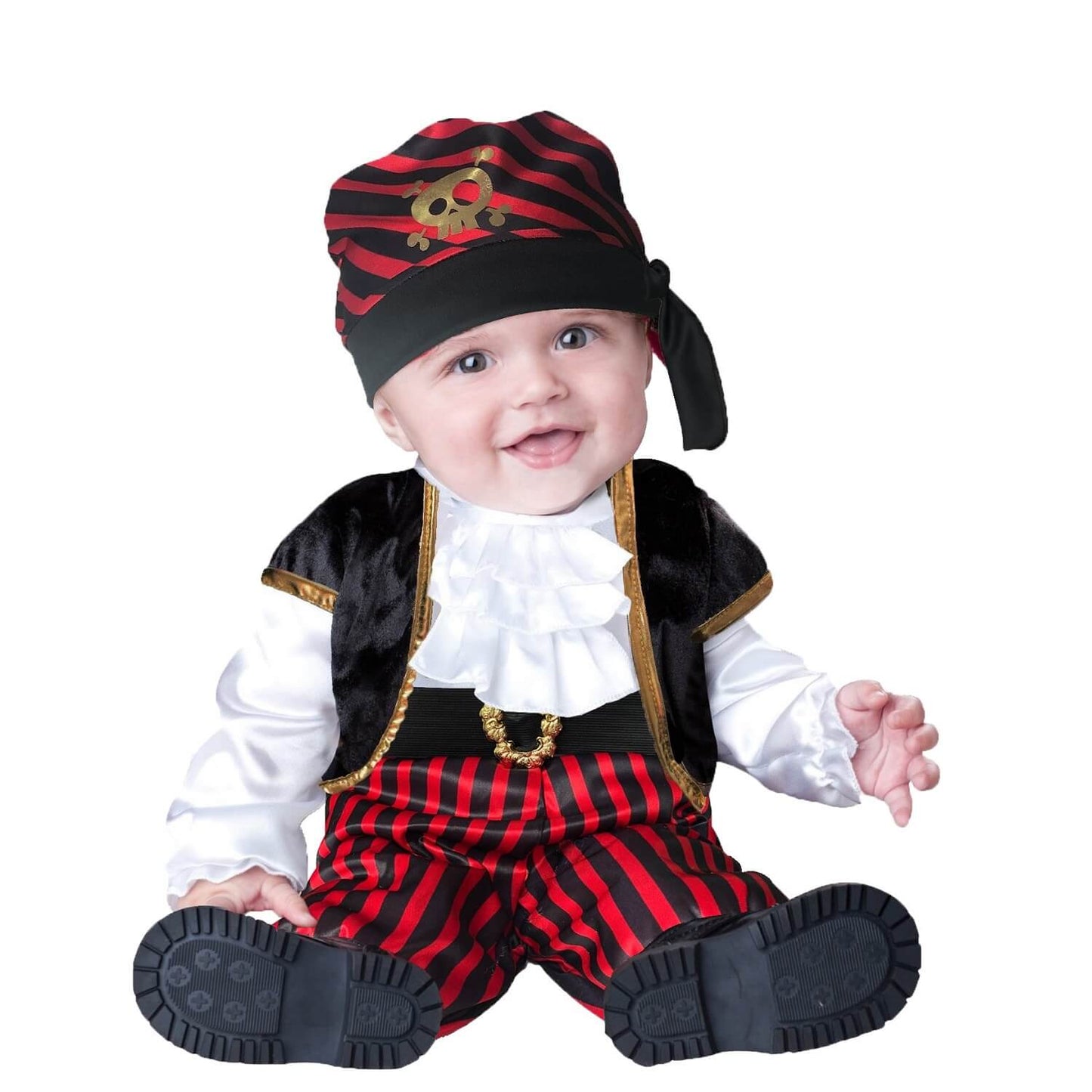 Disfraz de Pirata Rayado - Vestuario Navideño - Disfraces de Piratas para Bebés y Niños - Traje de Niño Piratita Navidad - Cosplay de Corsario