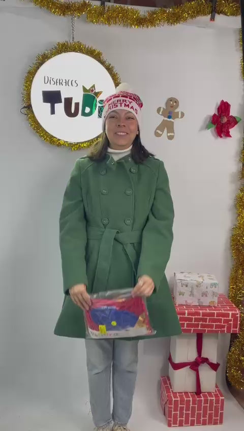 Disfraz de Rey Mago con Turbante para Niños - Túnica Pastorela Navideña