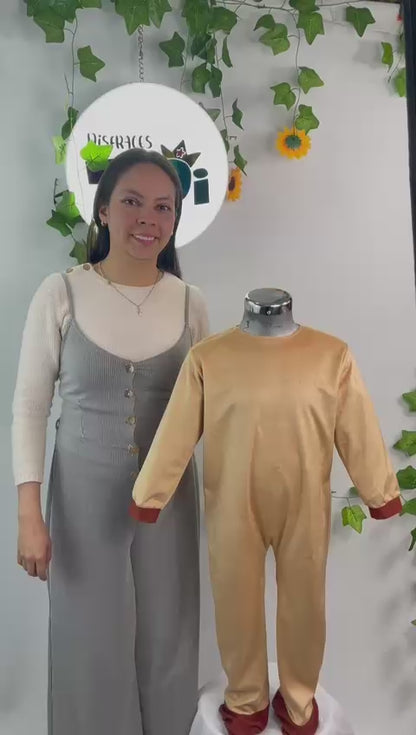 Disfraz de Capibara Kawaii para Niño y Niña - Mameluco con Gorro