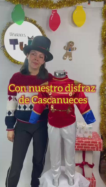 Disfraz de Cascanueces para Niño y Niña - Traje de Soldadito Navideño