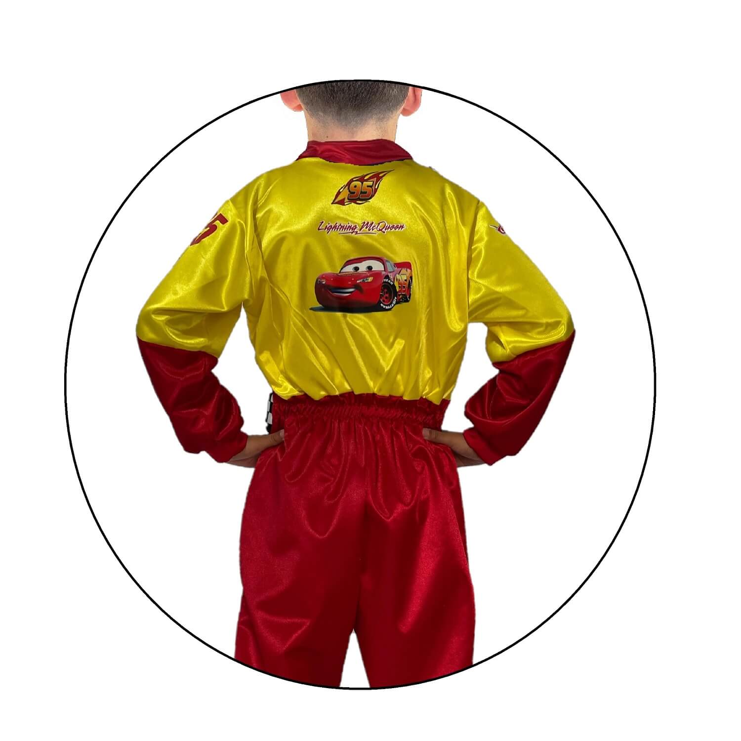 Disfraz de Auto de Carreras Rojo para Niño - Traje de Piloto Infantil