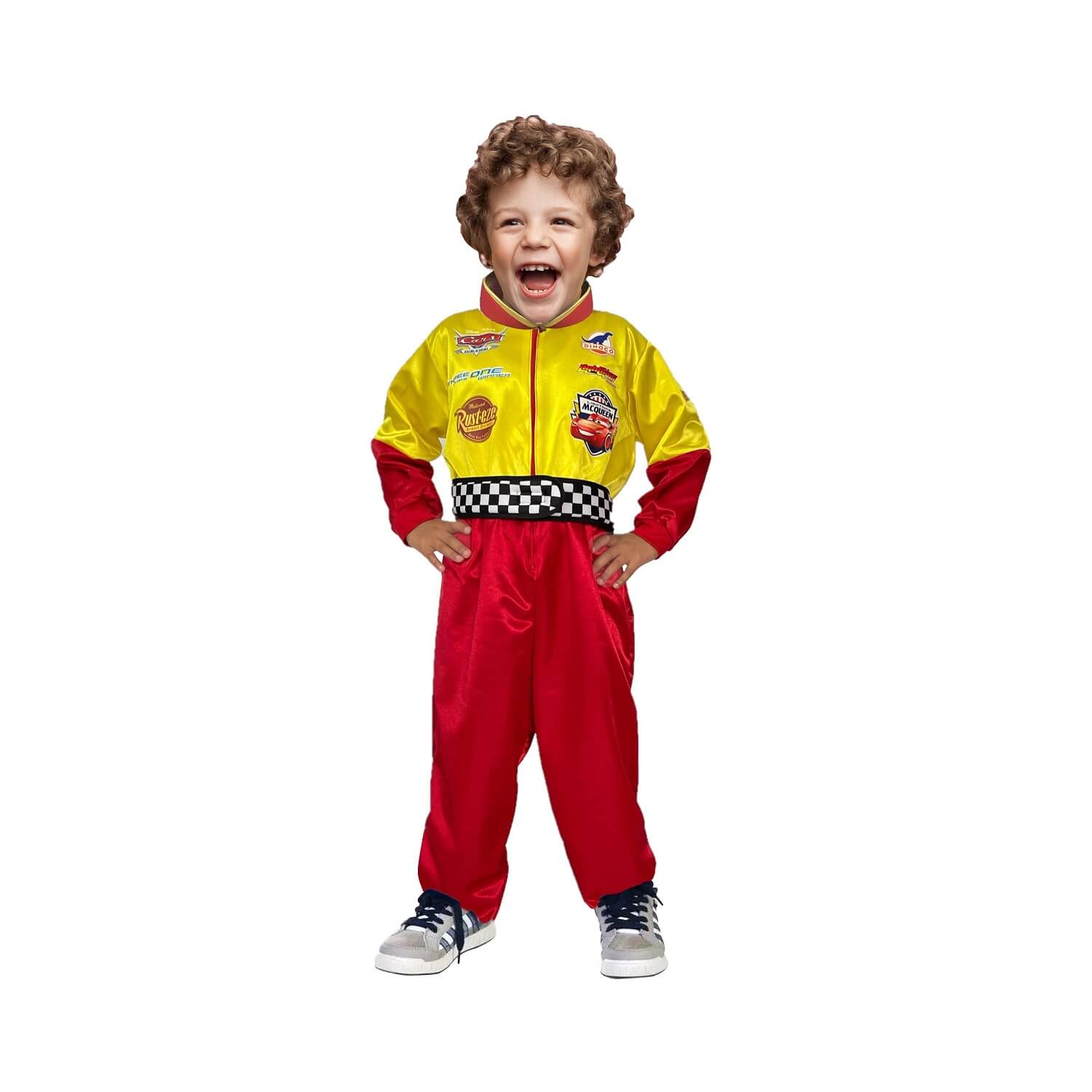 Disfraz de Piloto de Carreras Rojo para Niños