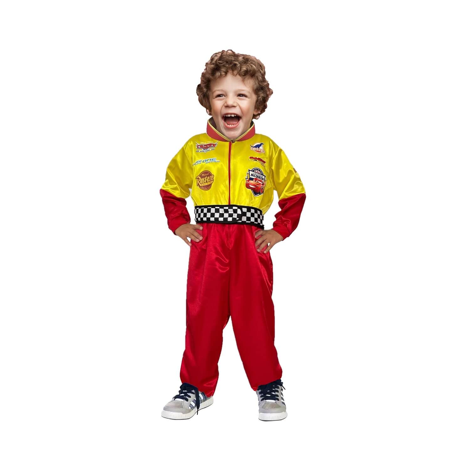 Disfraz de Auto de Carreras Rojo para Niño - Traje de Piloto Infantil