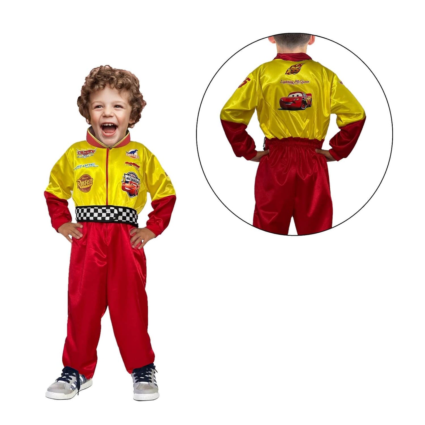 Disfraz Inspirado Piloto Carreras Rayo Mcqueen Cars Para Niños – Kidsylop –  Tienda de Disfraces, ropa y artículos infantiles.