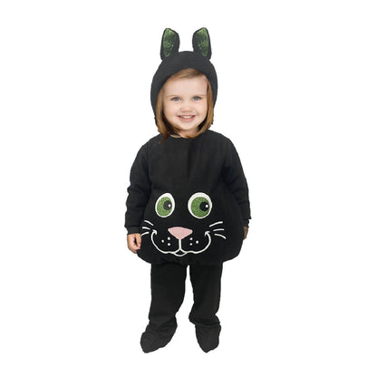 Disfraz de Gato - Traje de Gatito para Bebés, Niños y Niñas - Disfraces de Gata Negra - Vestuario Halloween - Pañalero de Gatita