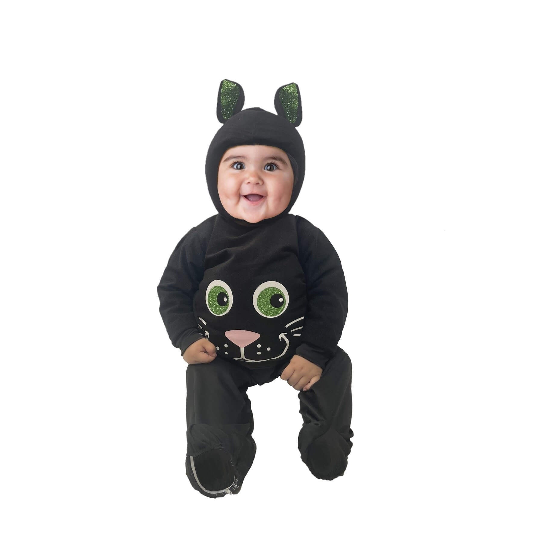 Disfraz de Gato - Traje de Gatito para Bebés, Niños y Niñas - Disfraces de Gata Negra - Vestuario Halloween - Pañalero de Gatita