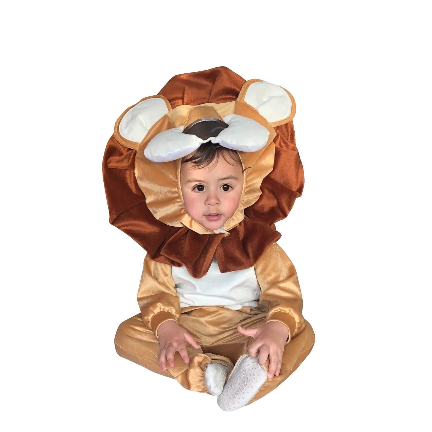 Disfraz de León - Animales de la Primavera - Vestuario con Mameluco y Gorro de Leoncito - Disfraces para Niñas y Niños