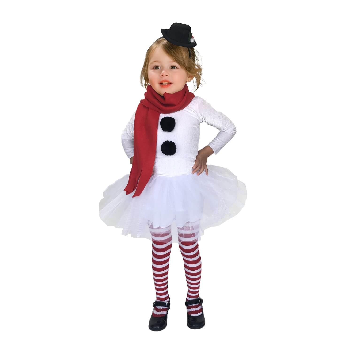 Disfraz Muñeca de Nieve Tutú  - Traje Navideño - Disfraces para Niñas - Disfraz de Navidad
