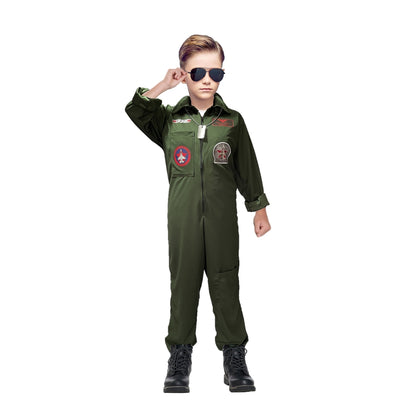 Disfraz de Piloto de Avión para Niños -Uniforme Combate