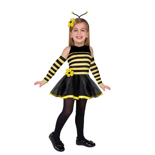 Disfraz de Abeja - Disfraces Abejita con Alas - Traje de la Primavera de Abejas con Falda - Disfraz Festival de la Primavera - Disfraces para Niñas